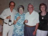 Sunrise Lodge, Land O Lakes, WI 8/9/76. Toasting Grandma and Grandpas Golden Anniversary.