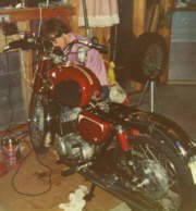 1971 - Michael Cycle, August, age 18.